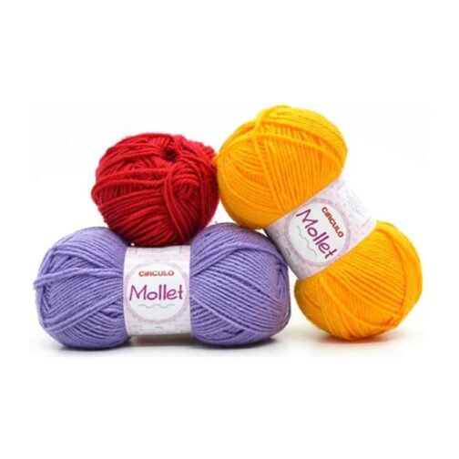 Linhas - Aviamentos - Lãs - Fios de malha - Cordões 2 Mollet 100g - 80 metros Circulo